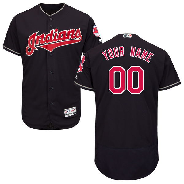 Men's Cleveland Indians Flex Base Custom Jersey MLBC0039